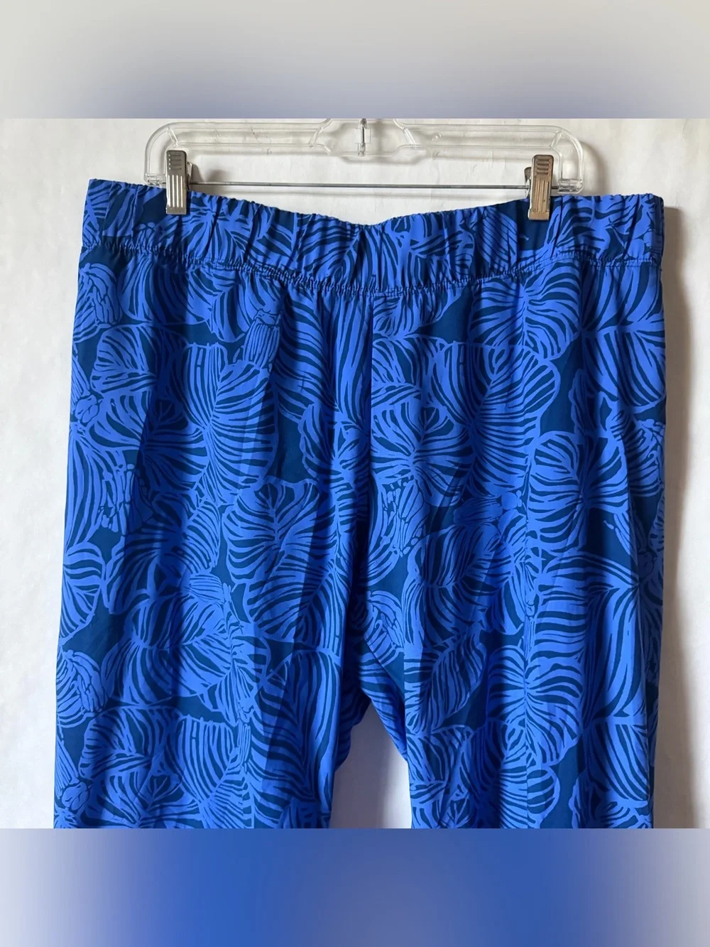Lilly Pulitzer Size XL Bal Harbour Wide Leg Pants Palazzo Aegean Calypso Coast
